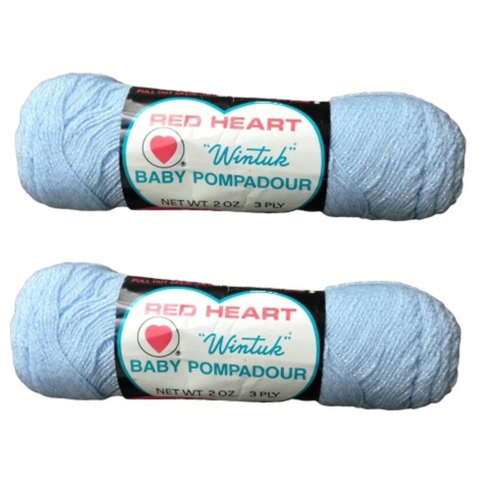 Red Heart Wintuk Baby Pompadaur Baby Blue Yarn